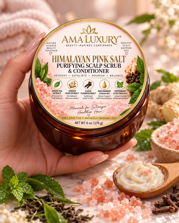 Himalayan Pink Salt Purifying Scalp Scrub & Conditioner