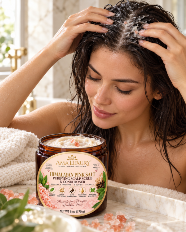 Himalayan Pink Salt Purifying Scalp Scrub & Conditioner