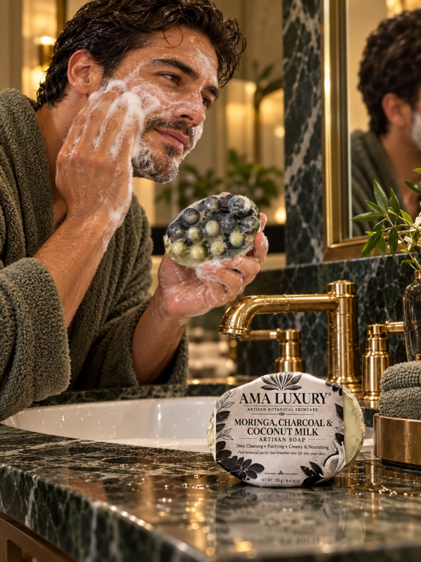 Moringa, Charcoal & Coconut Milk Artisan Soap