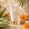 AMA LUXURY Natural Mineral Sunscreen SPF 50 tube with aloe vera and calendula