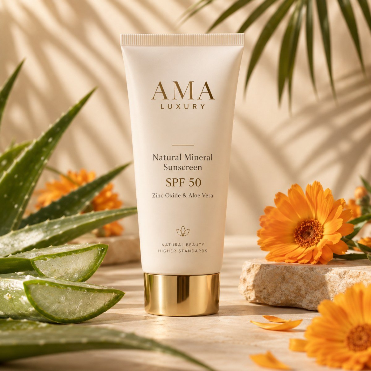 AMA LUXURY Natural Mineral Sunscreen SPF 50