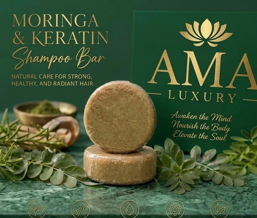 Moringa and keratin botanical shampoo bar